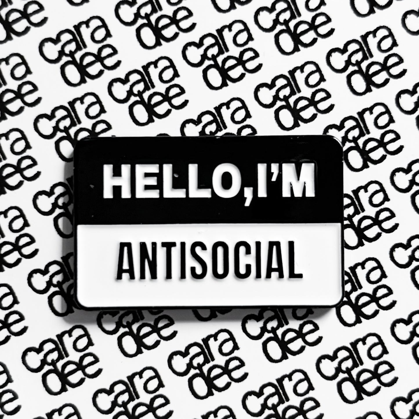 Enamel pin - Hello, I'm antisocial